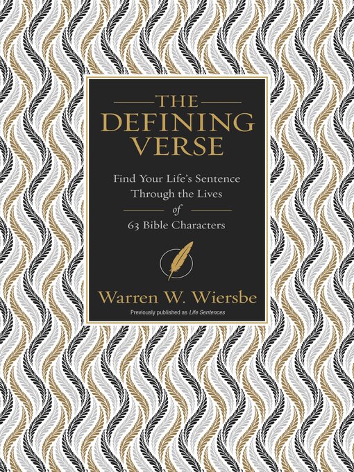 Title details for The Defining Verse by Warren W. Wiersbe - Available
